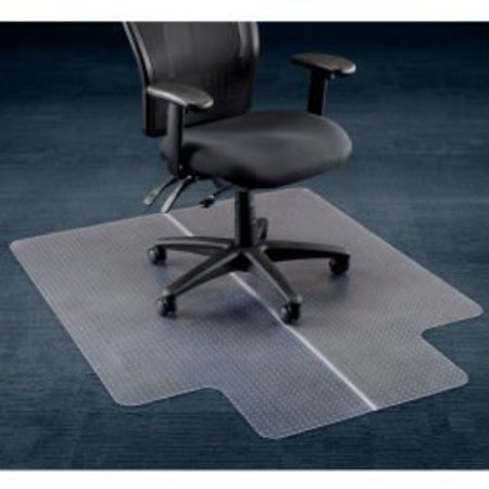 ALECO Interion® Office Chair Mat for Carpet - 46"W x 60"L with 25" x 12" Lip - Straight Edge 120229